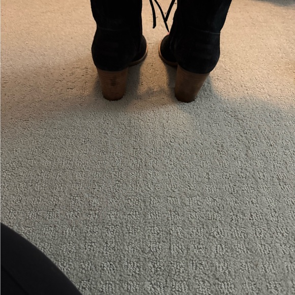 Black Open-Toe Ankle Boots - Picture 3 of 4